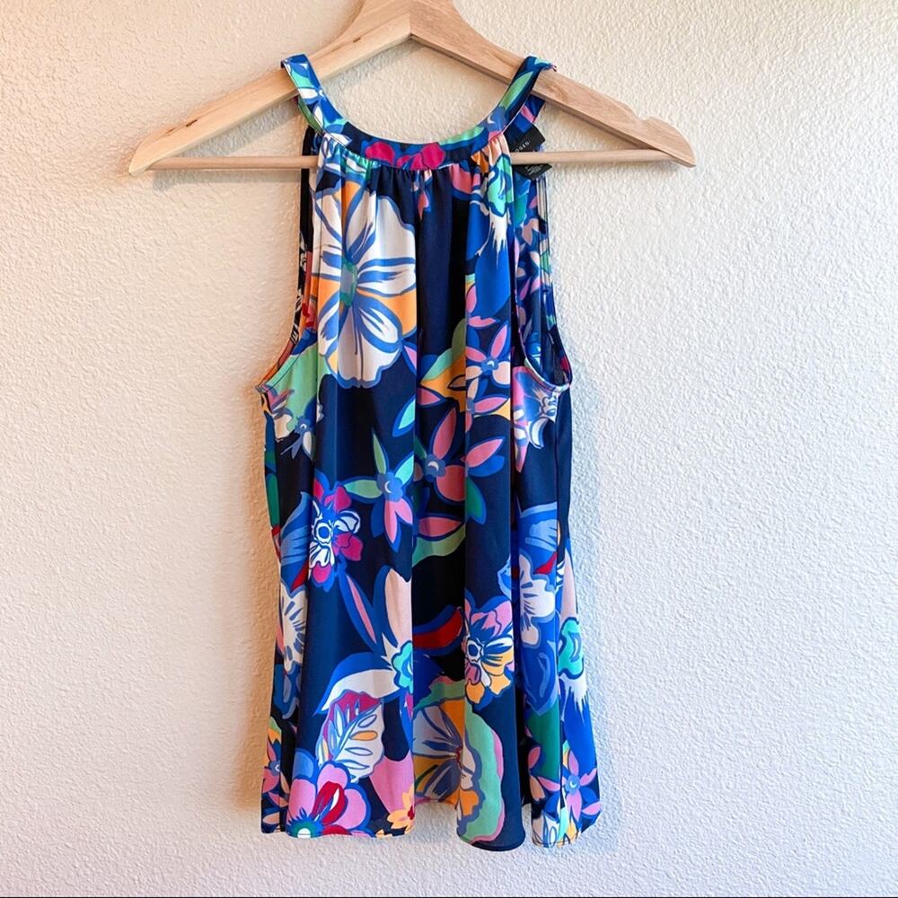 Halogen Floral Tie Back Tank